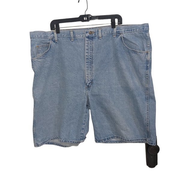 Wrangler Other - Vintage Wrangler Denim Shorts Men W Stitch Pocket Light Wash Size 45 Rugged Wear